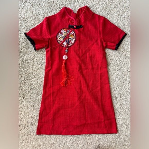 Baby Girls Dress New Year Qipao Vintage Chinese Cheongsam Costume Cotton Clothes - Picture 1 of 7